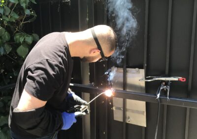 Garage Door Repair Los Angeles - Welding Repair - Work in Progress